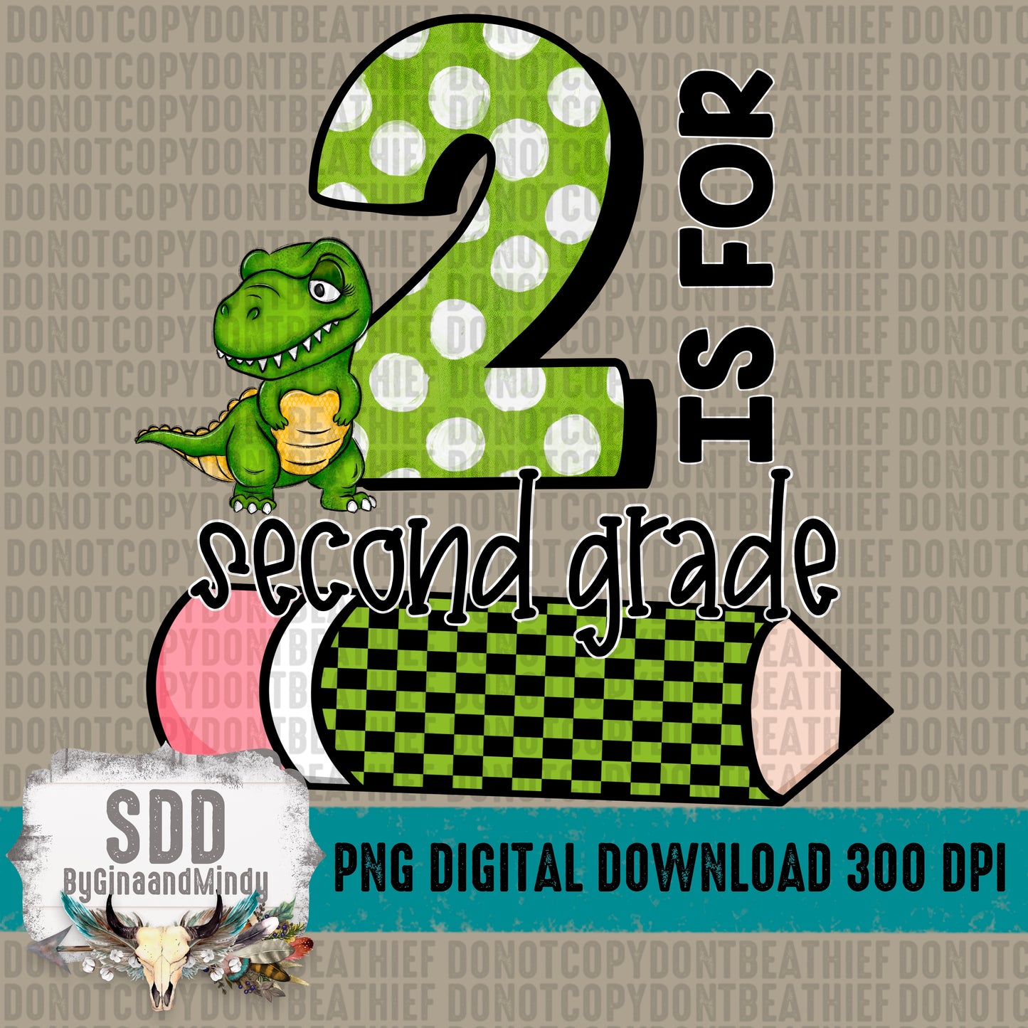 2 is for Second Grade Boy