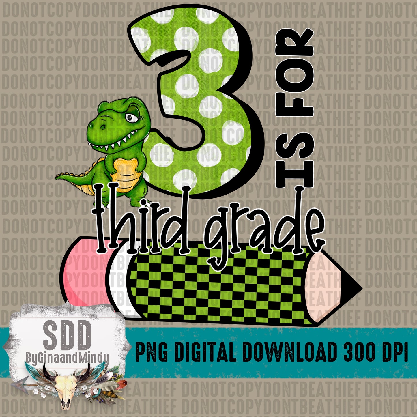 3 is for Third Grade Boy