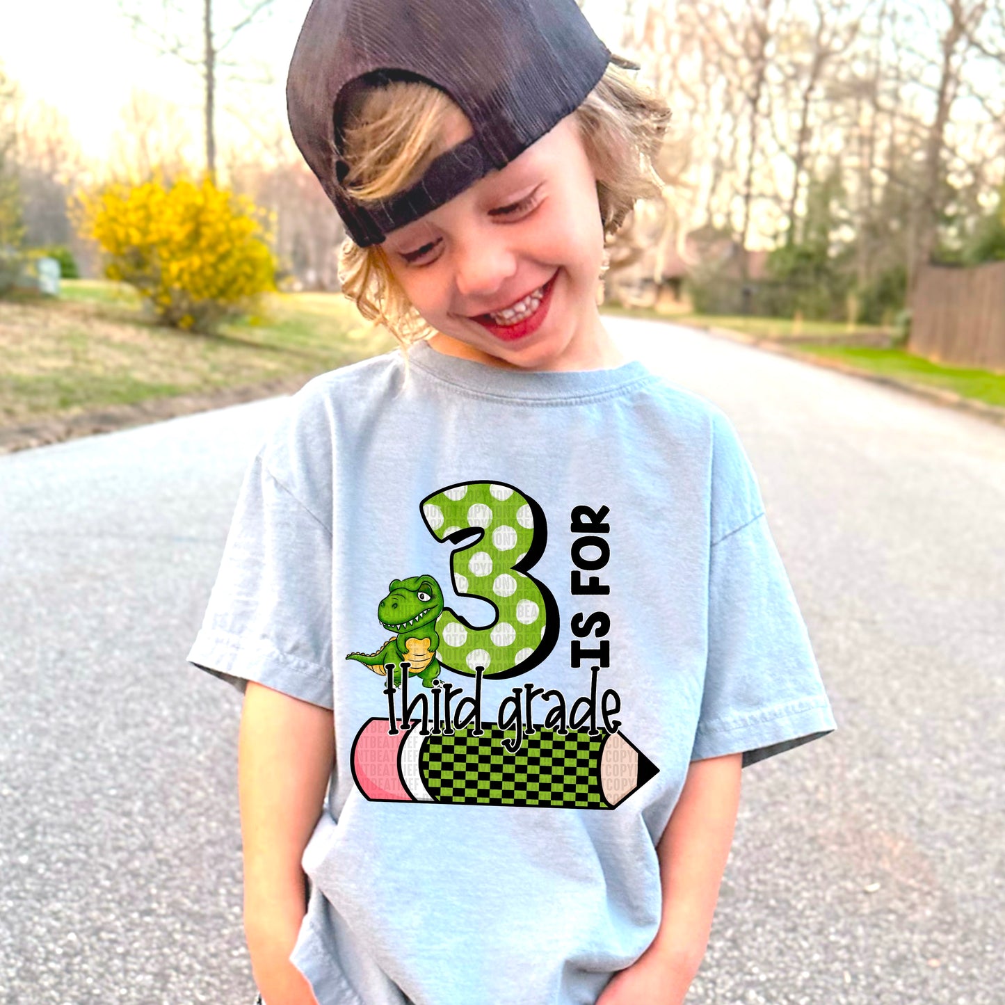 3 is for Third Grade Boy