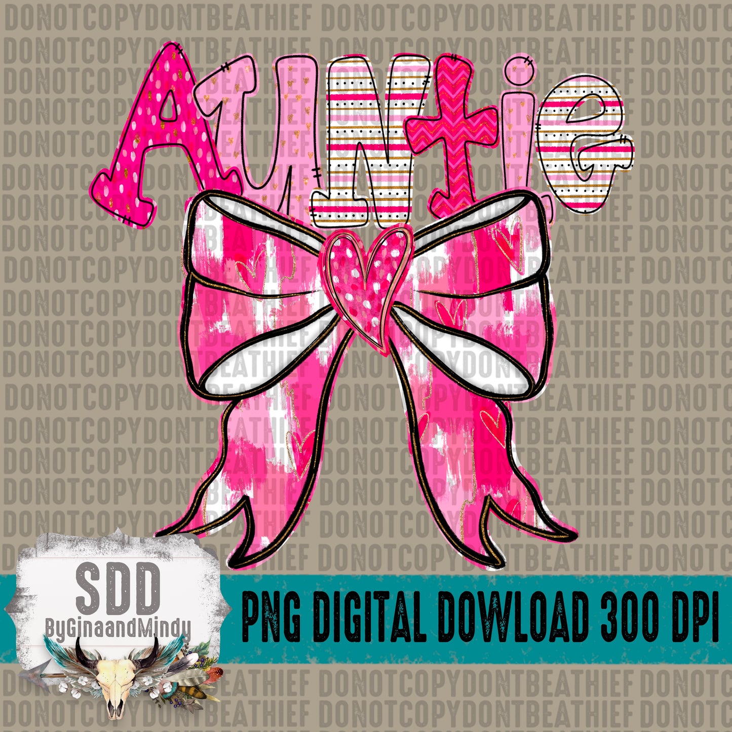 Coquette Valentines Day; Auntie