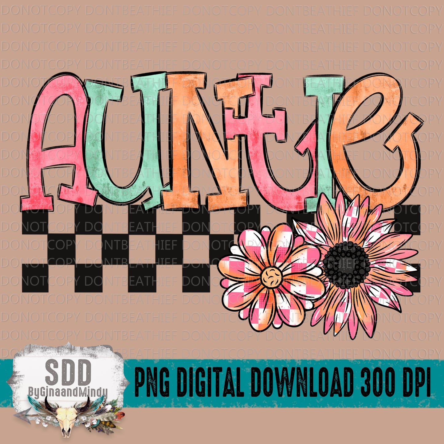 Auntie Spring Checkered