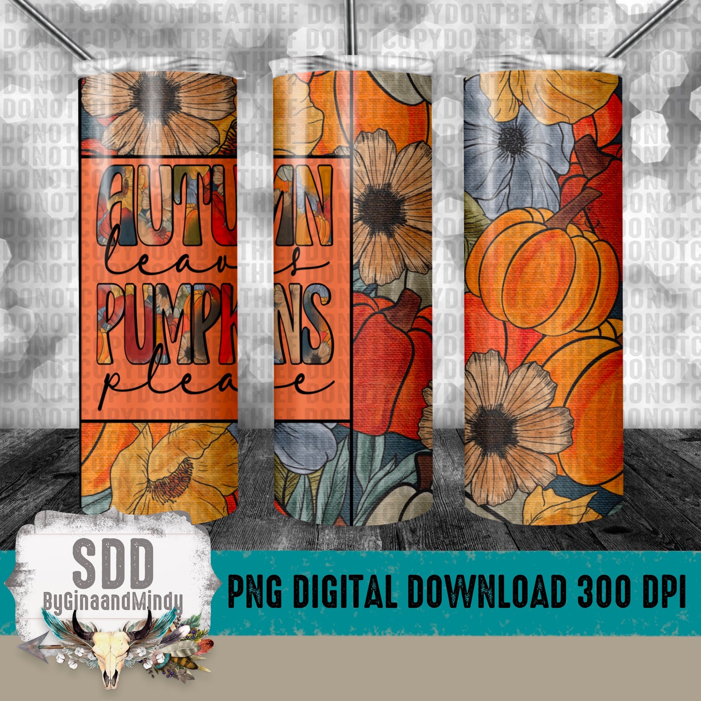 Autumn Leaves Pumpkins Please 20oz Tumbler