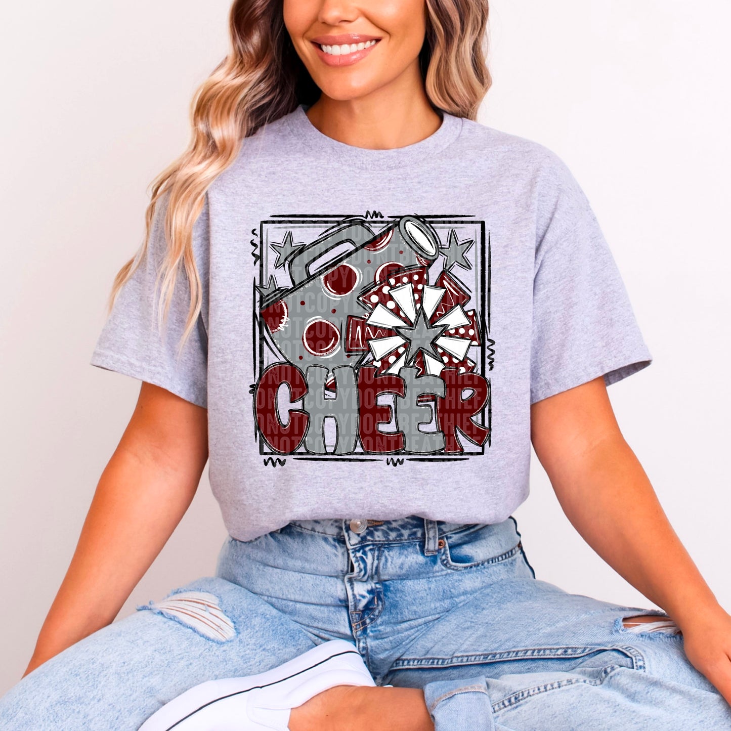 Cheer Bundle; Burgundy & Grey