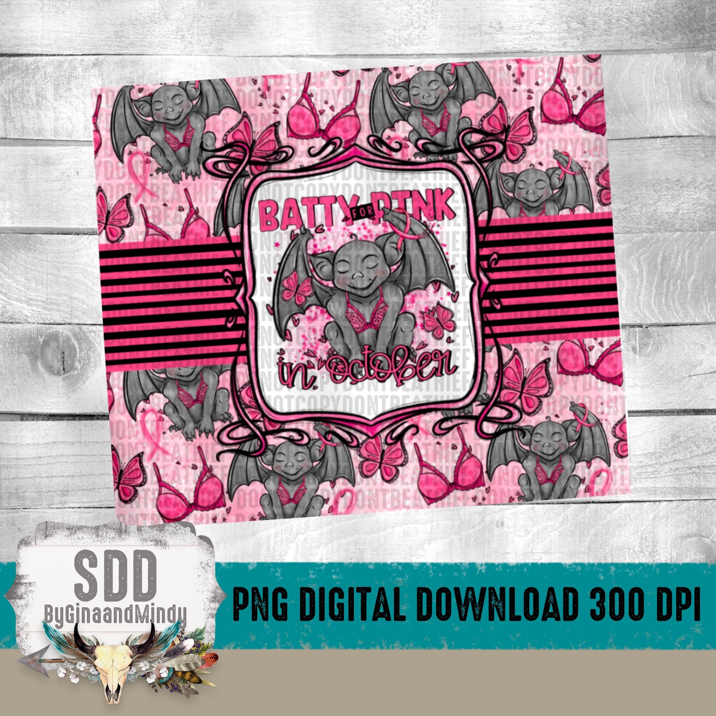 Batty for Pink 20oz Tumbler