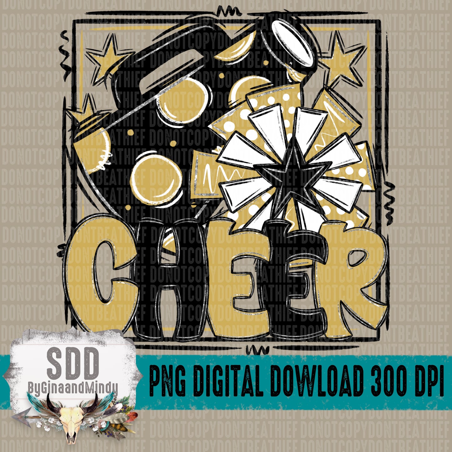 Cheer Bundle; Black & Vegas Gold