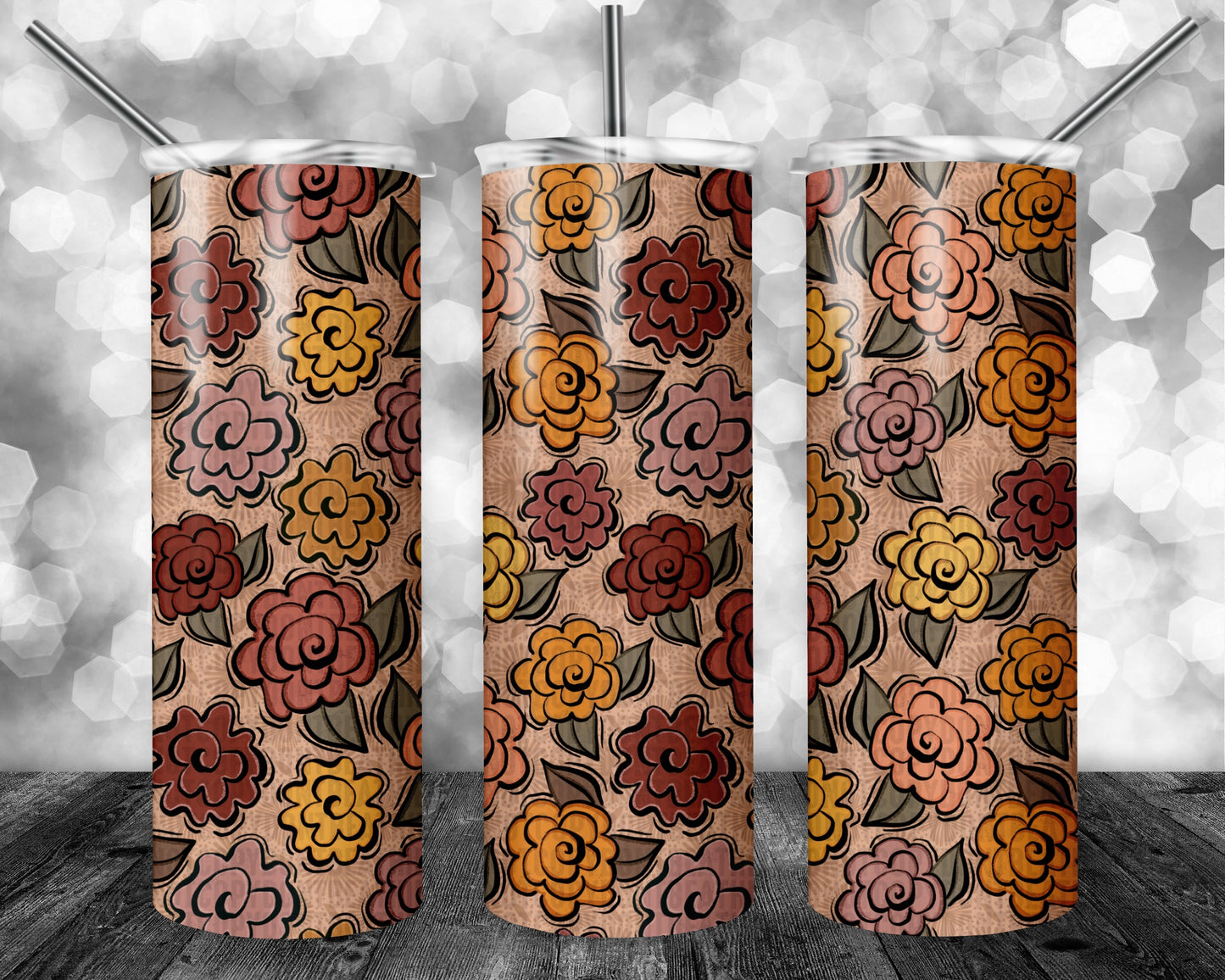 Fall Florals Seamless Bundle