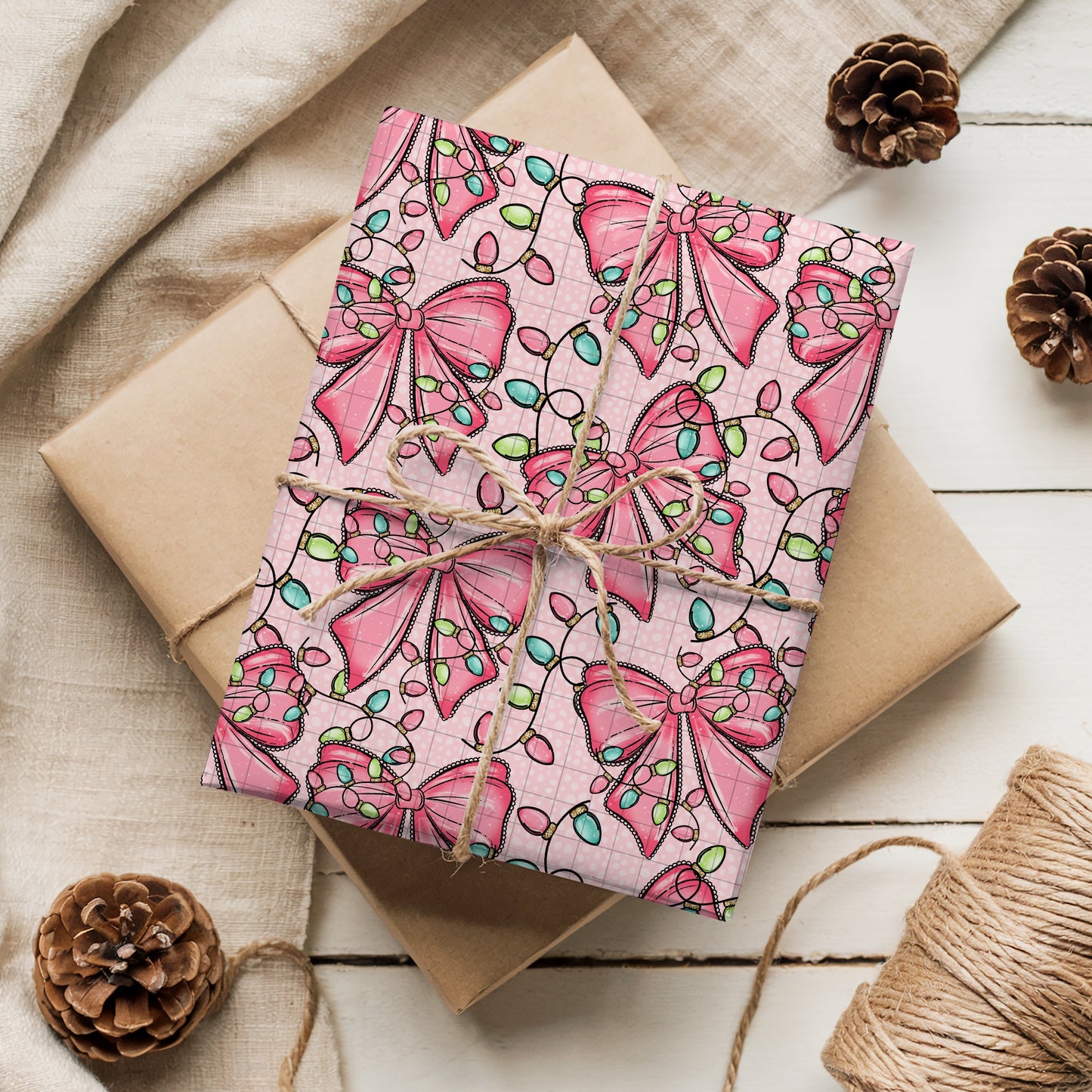 Bow and Lights Seamless Bundle