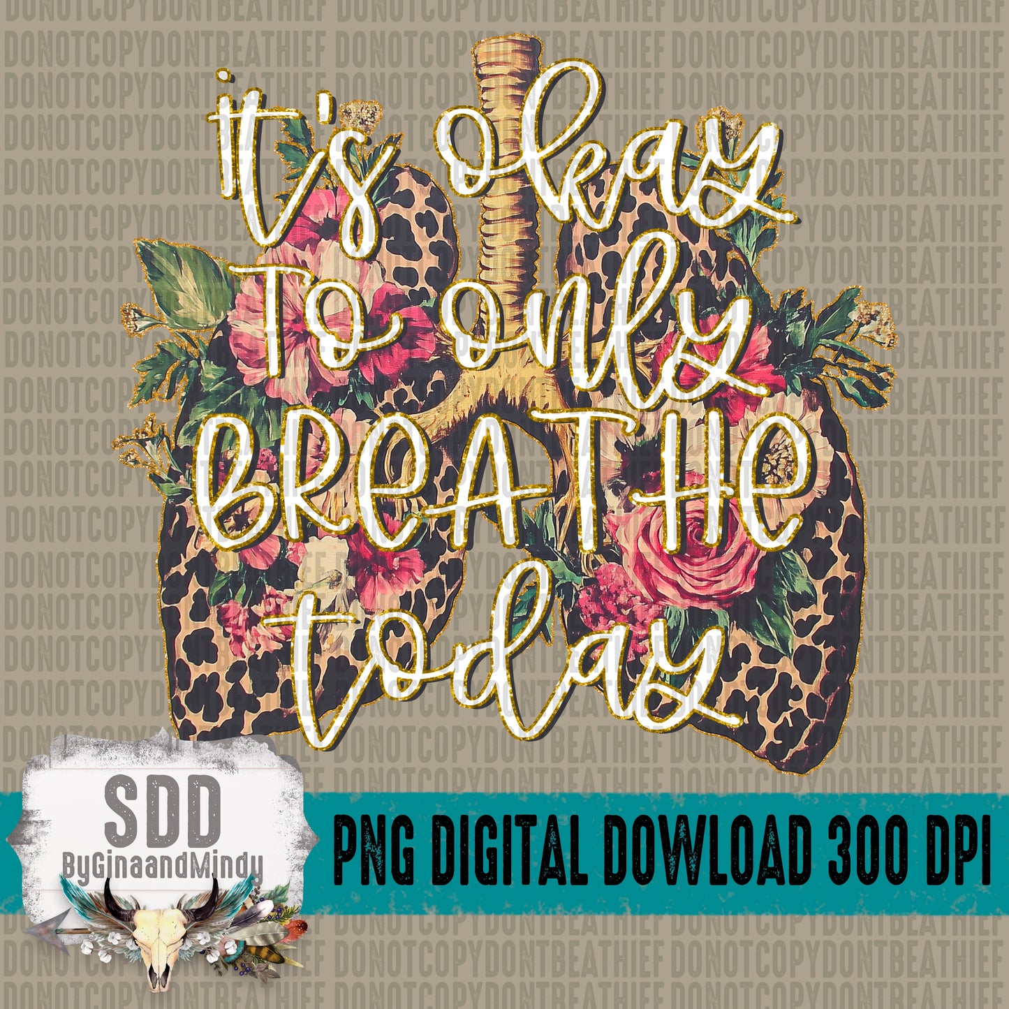 It's okay to only BREATHE today Bundle (1 is full & the other is knockout words)