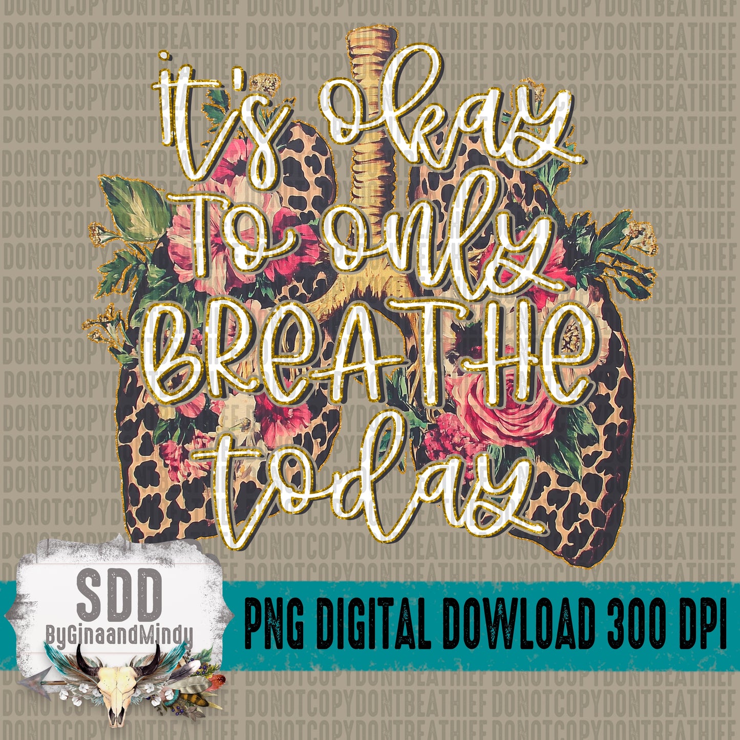 It's okay to only BREATHE today Bundle (1 is full & the other is knockout words)