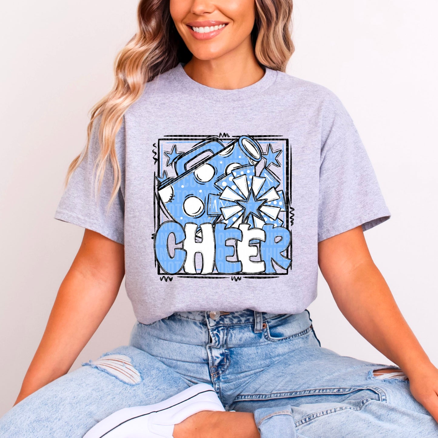 Cheer Bundle; Columbia Blue & White