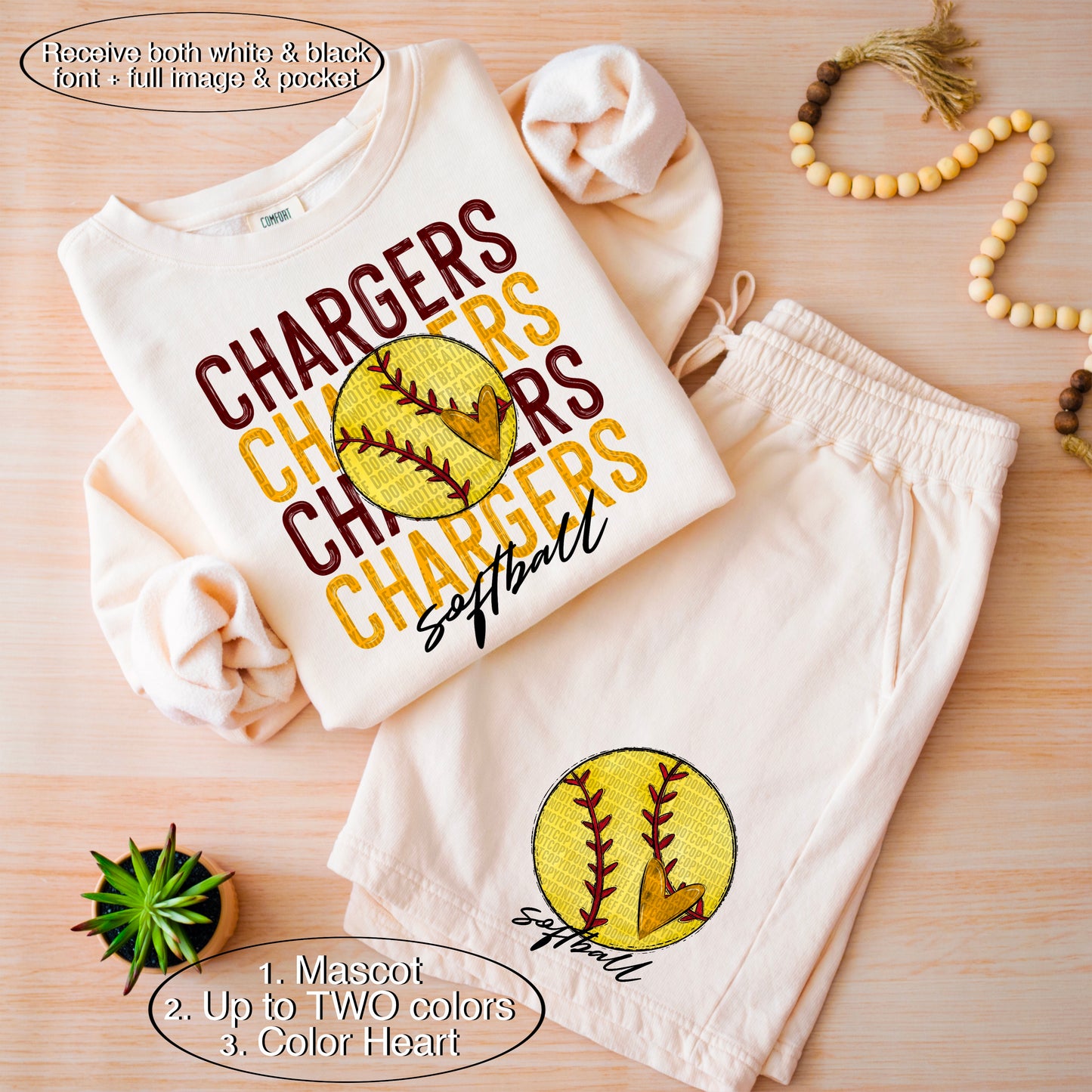 CUSTOM Mascot Softball Bundle