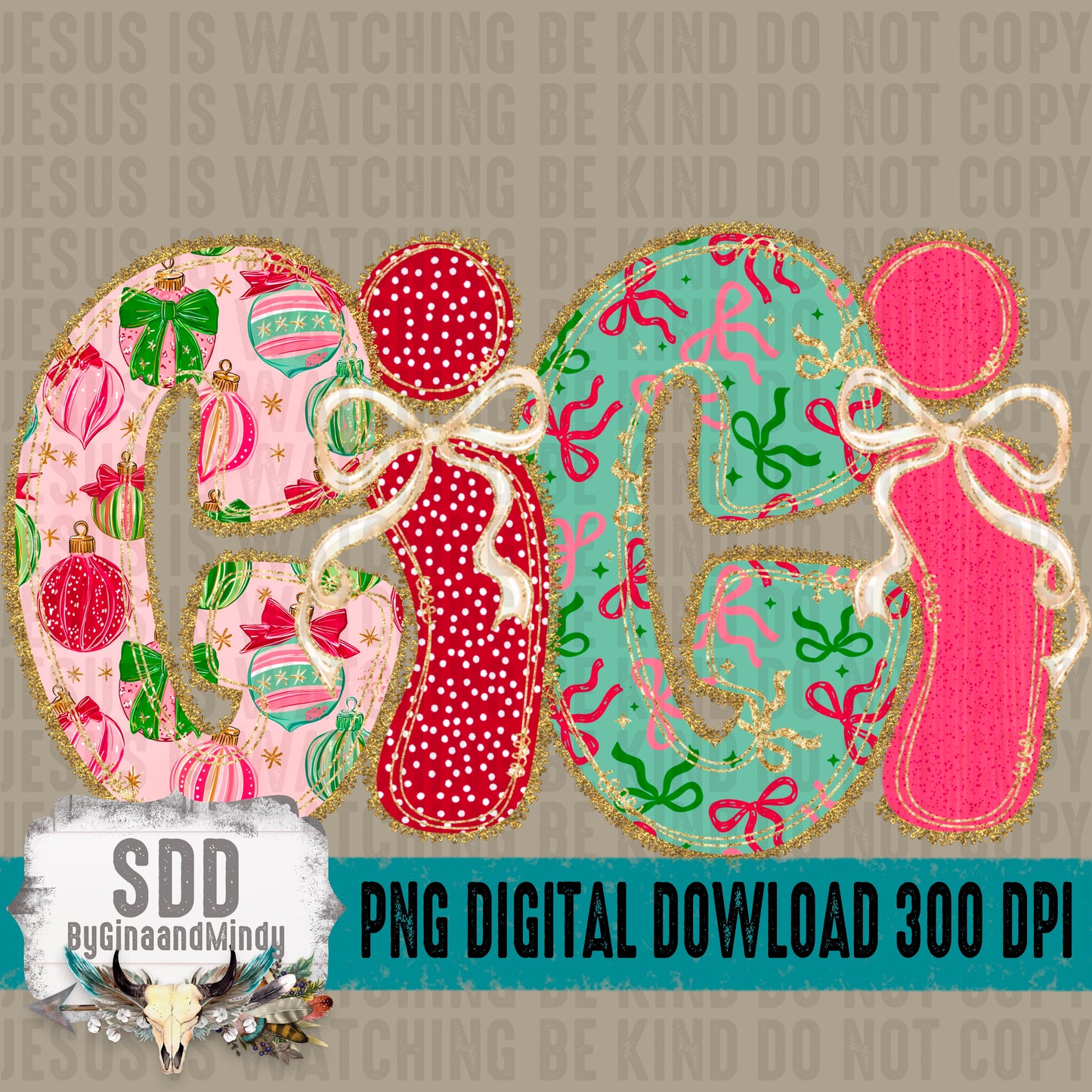 Christmas Bow Lace Collection; Gigi