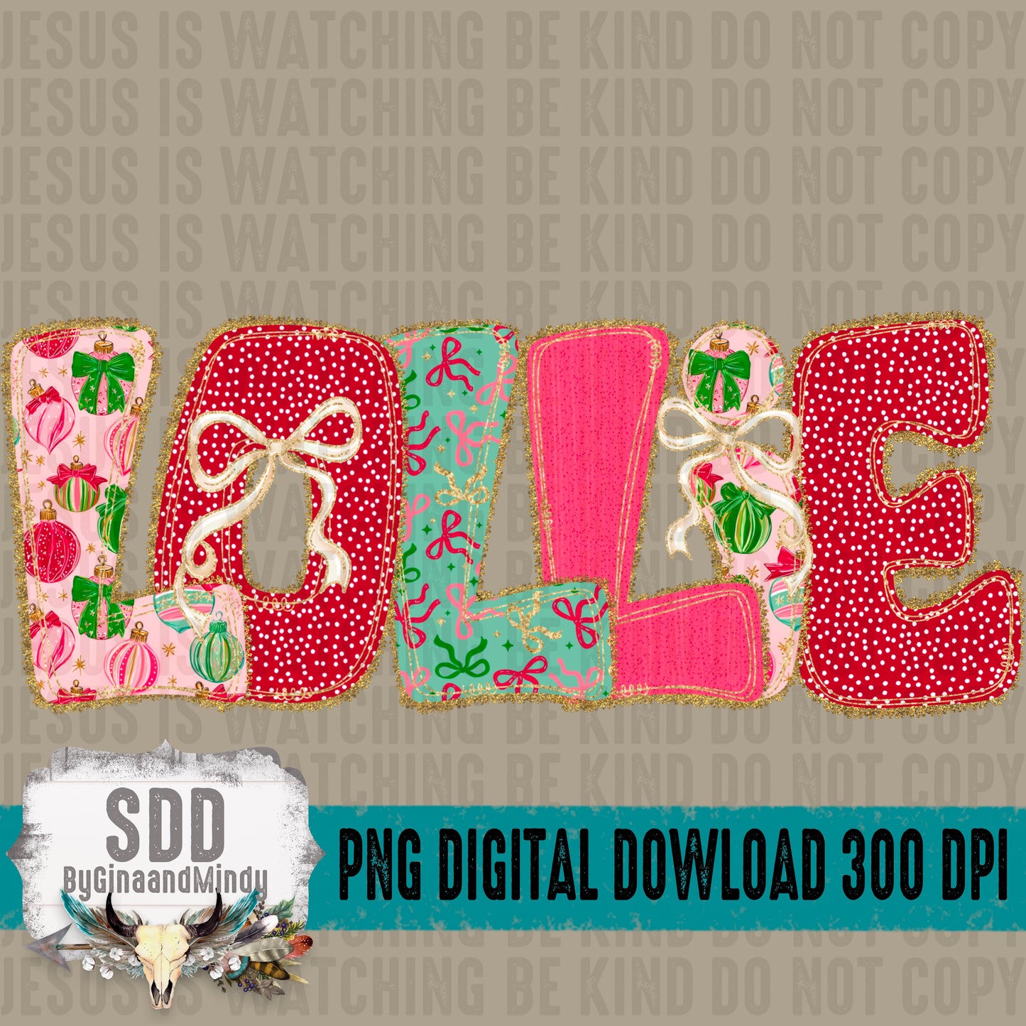 Christmas Bow Lace Collection; Lollie