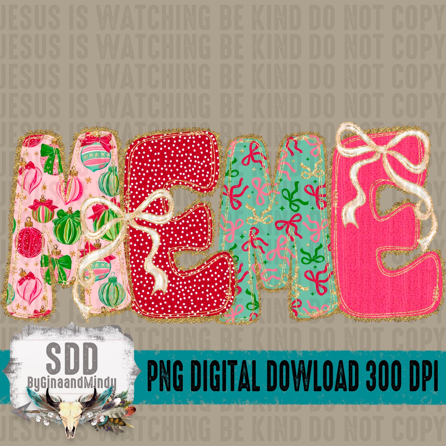 Christmas Bow Lace Collection; Meme