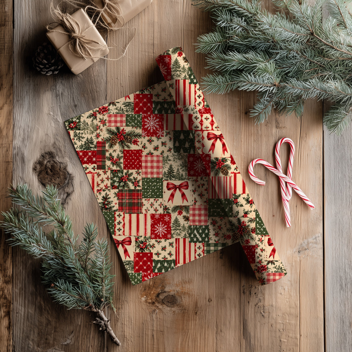 Christmas Heirloom Patchwork Seamless Bundle