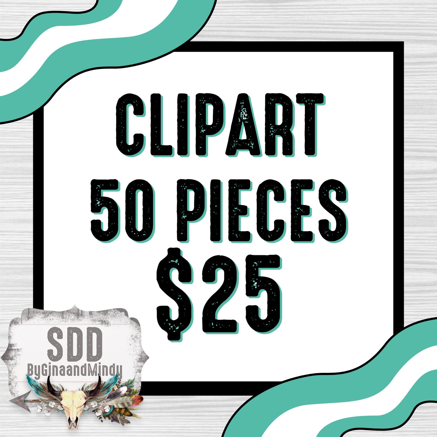 Clipart Bundle; 50 Pieces
