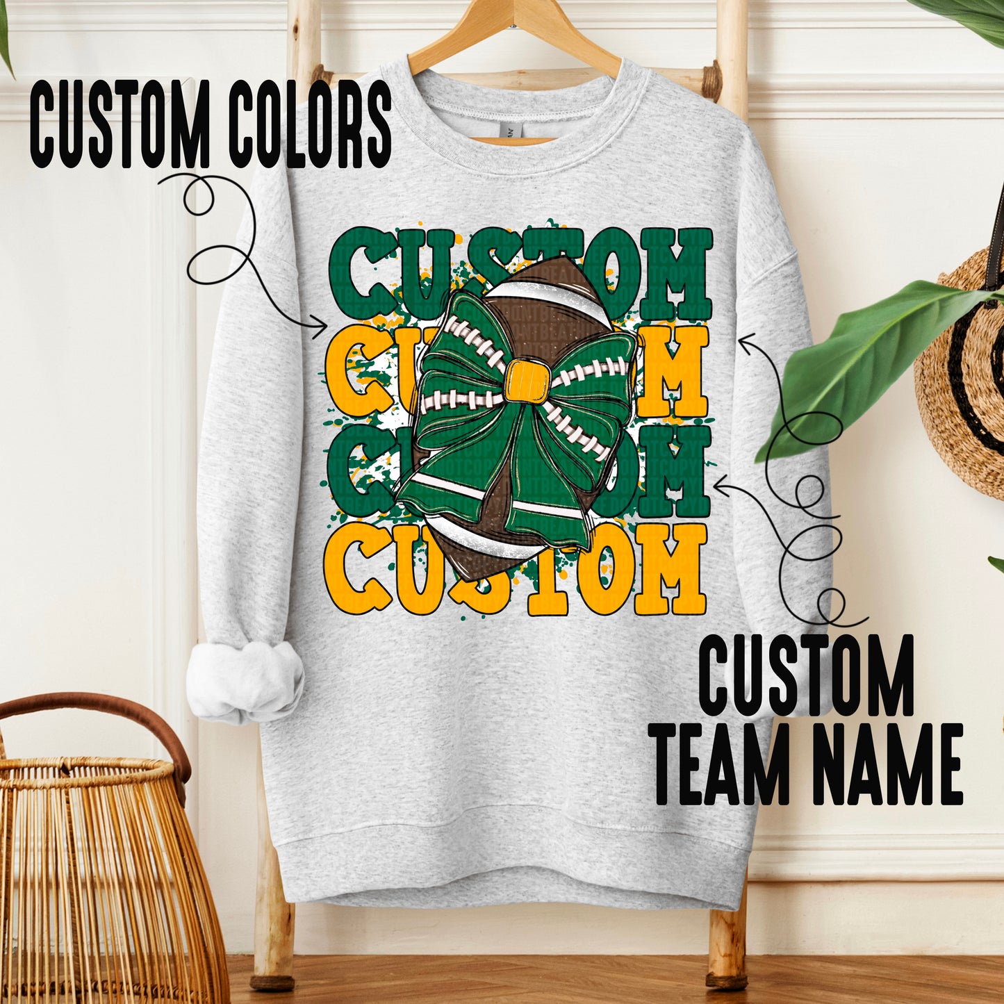 Custom School Spirit Football