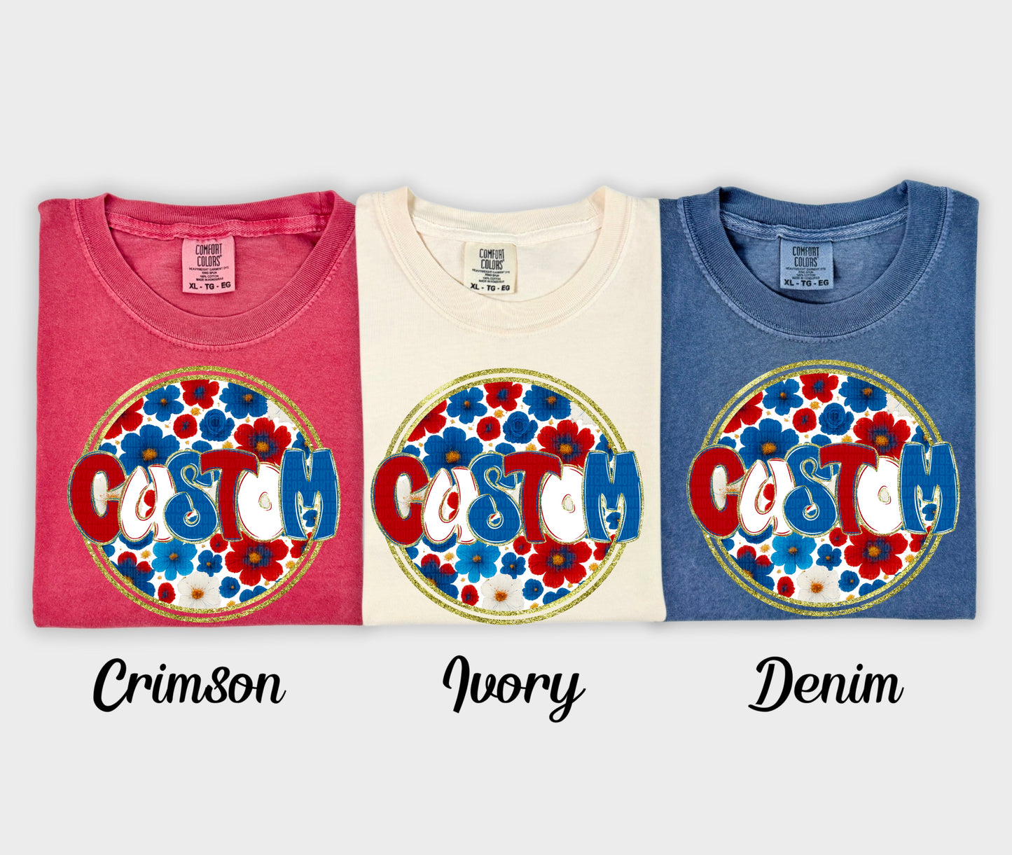 American Floral CUSTOM Name
