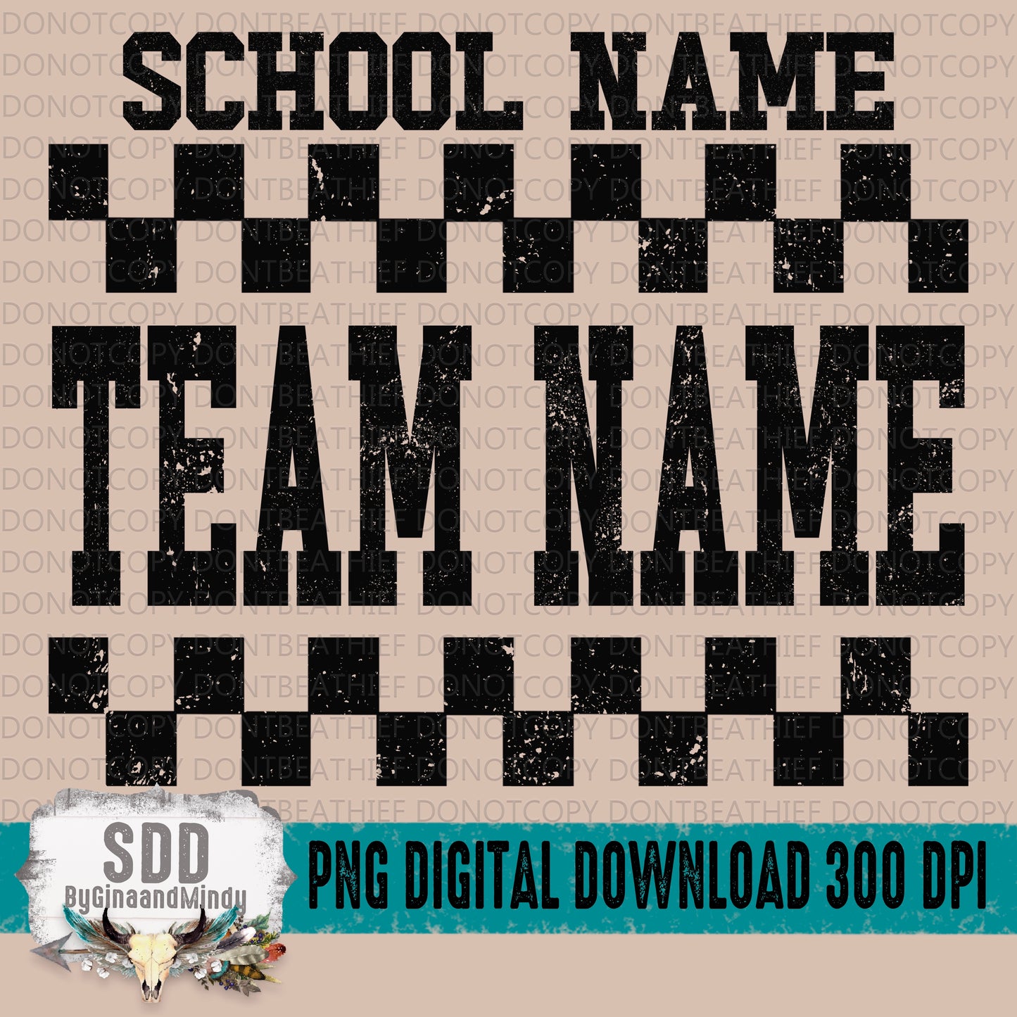 Custom Team Checkered
