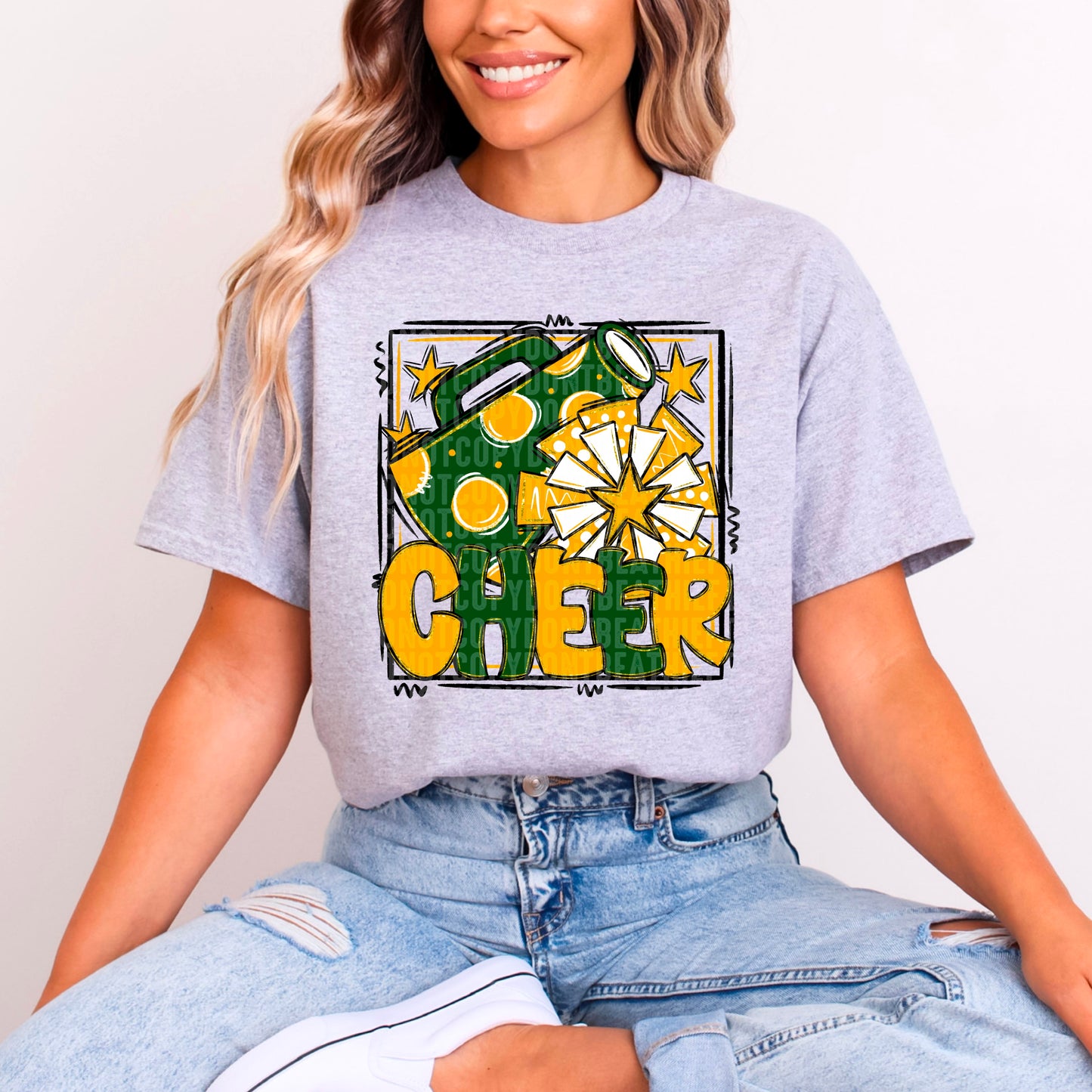 Cheer Bundle; Forest Green & Yellow Gold