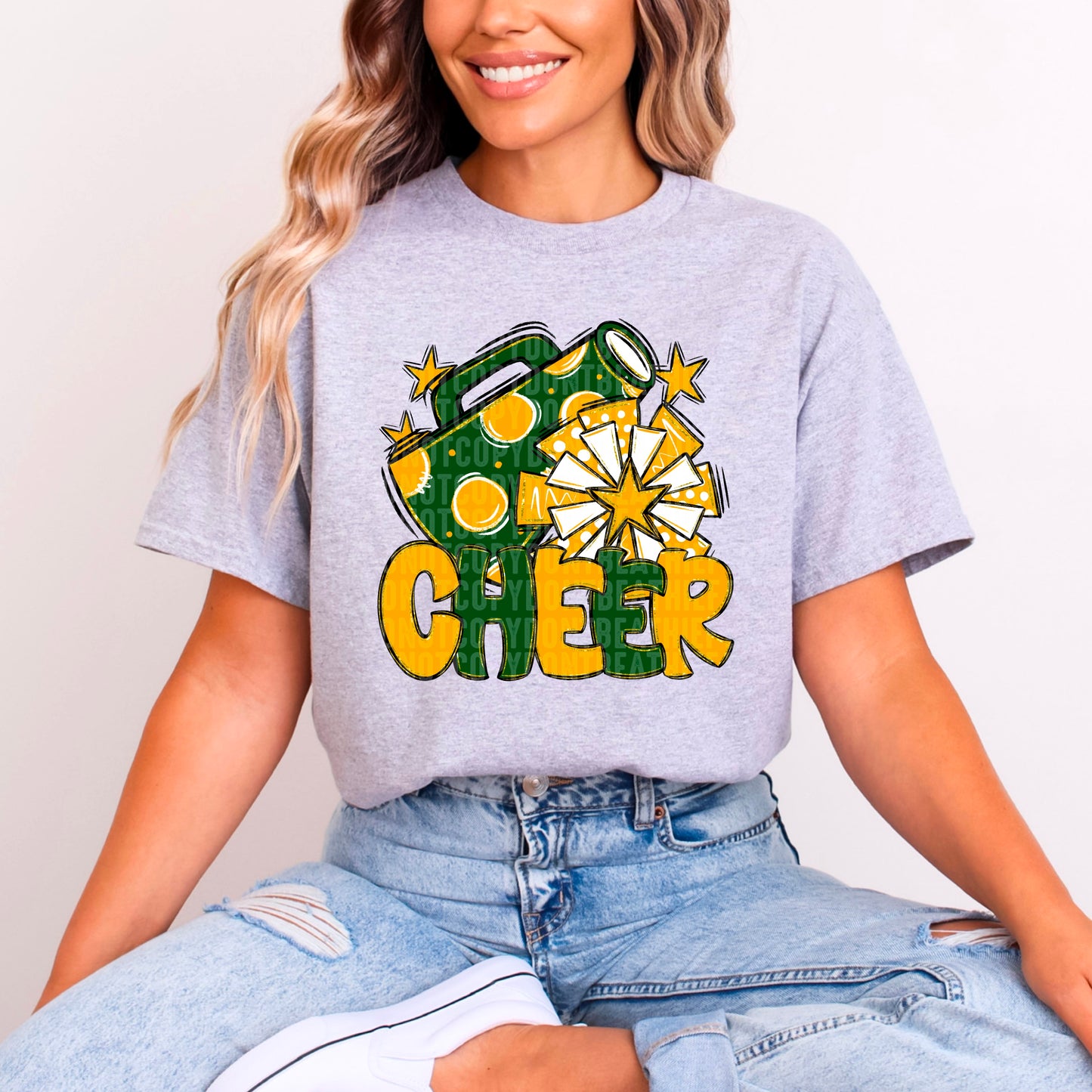 Cheer Bundle; Forest Green & Yellow Gold