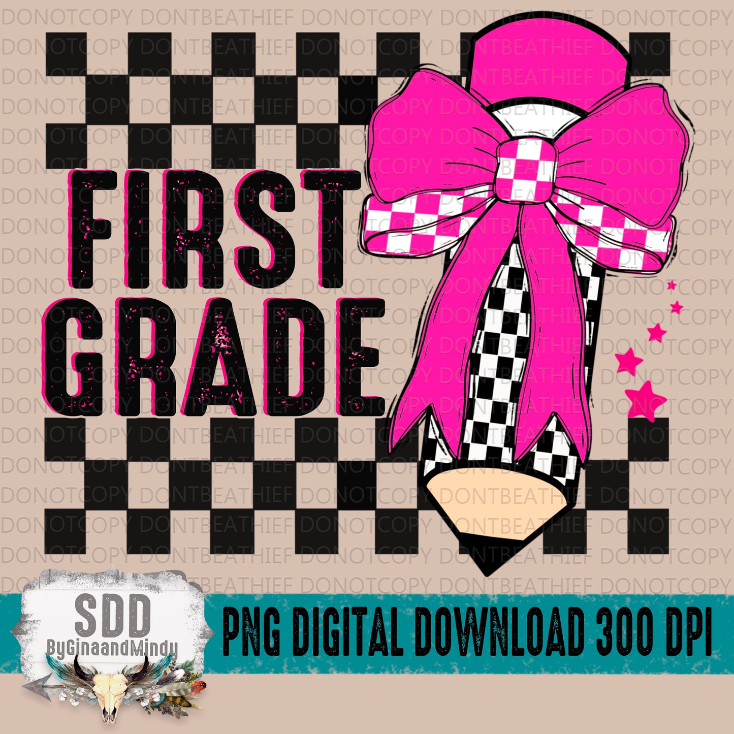 First Grade Checkered