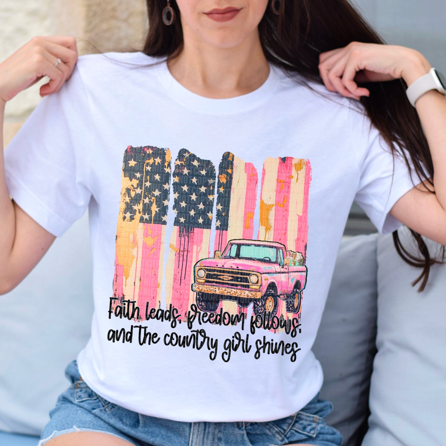 Faith Leads Freedom Follows Vintage