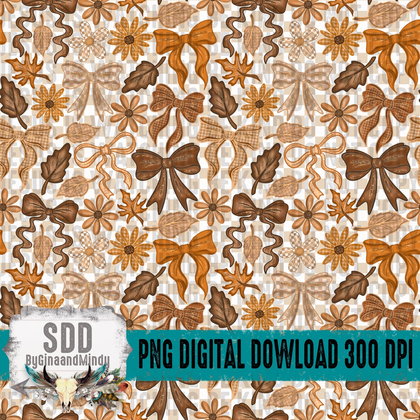 Fall Bow Seamless Bundle