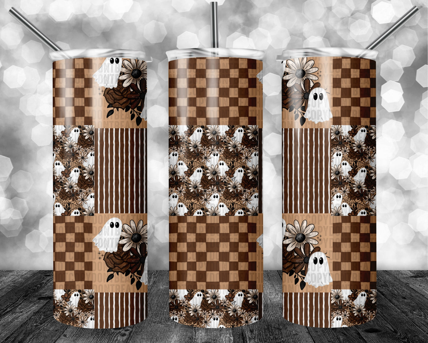 Fall Ghostie Patchwork Seamless Bundle