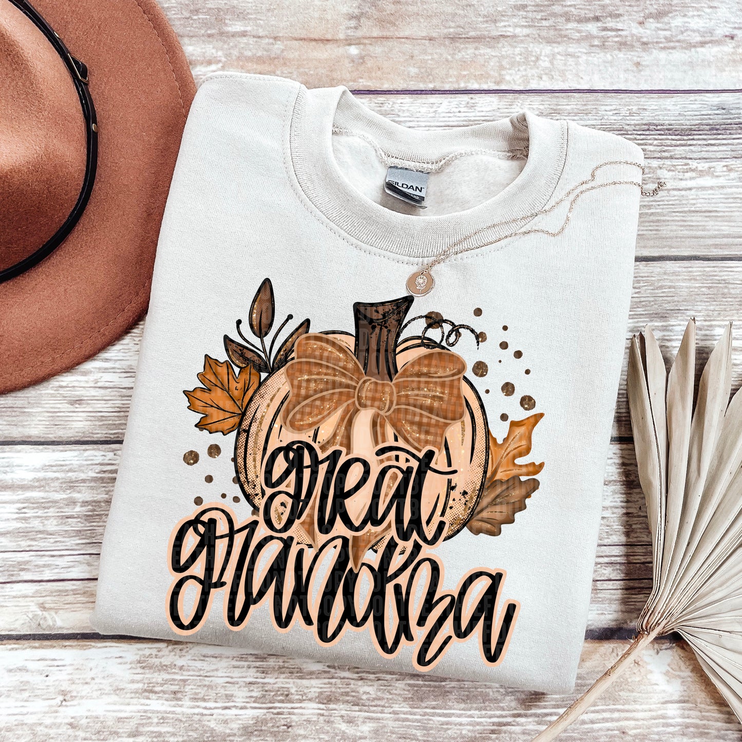 Fall Glitter Pumpkin; Great Grandma