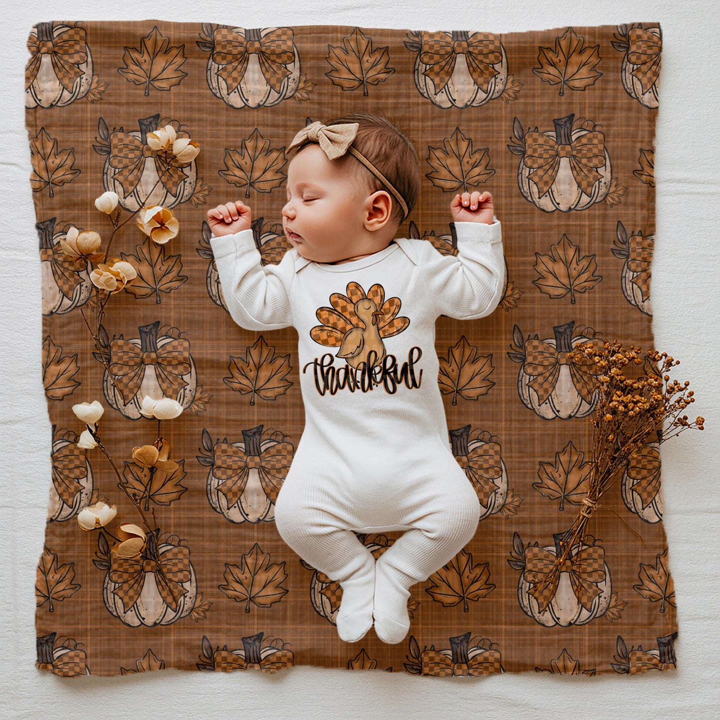 Fall Glitter Pumpkins Seamless Bundle