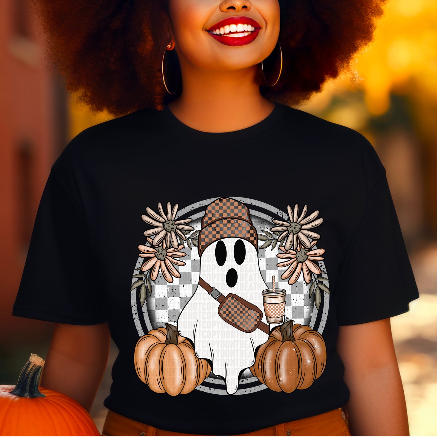 Fall Ghost Checkered