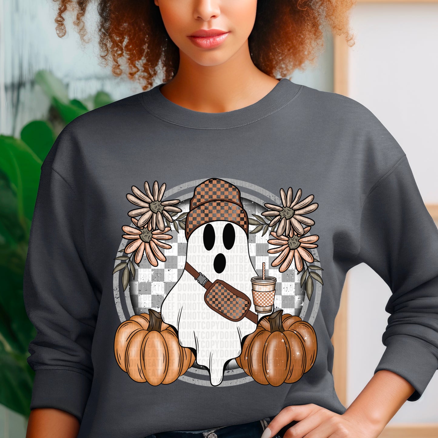 Fall Ghost Checkered