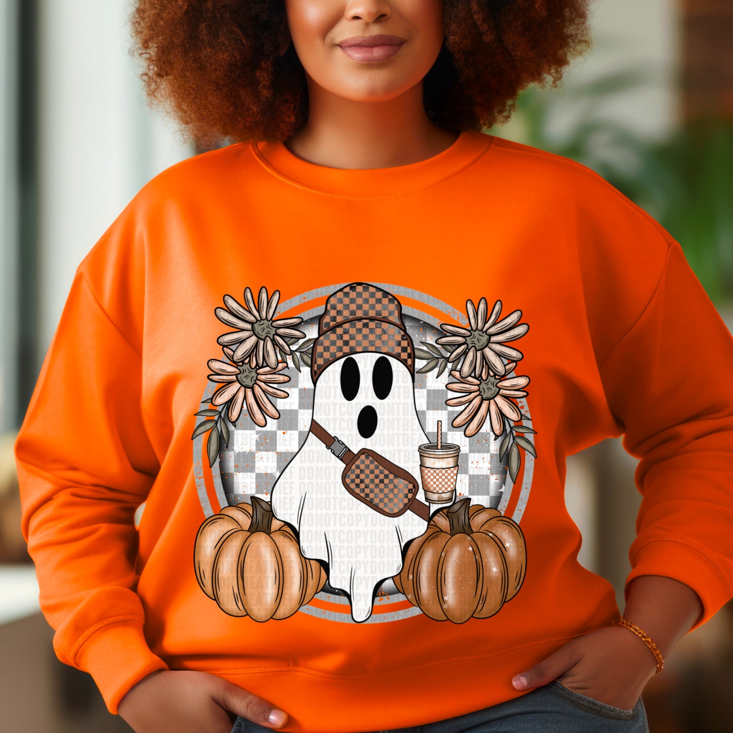Fall Ghost Checkered
