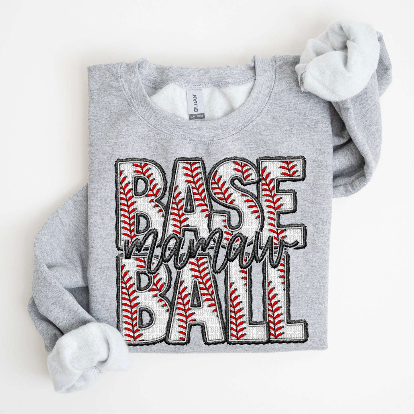 Faux Embroidery Baseball; Mamaw