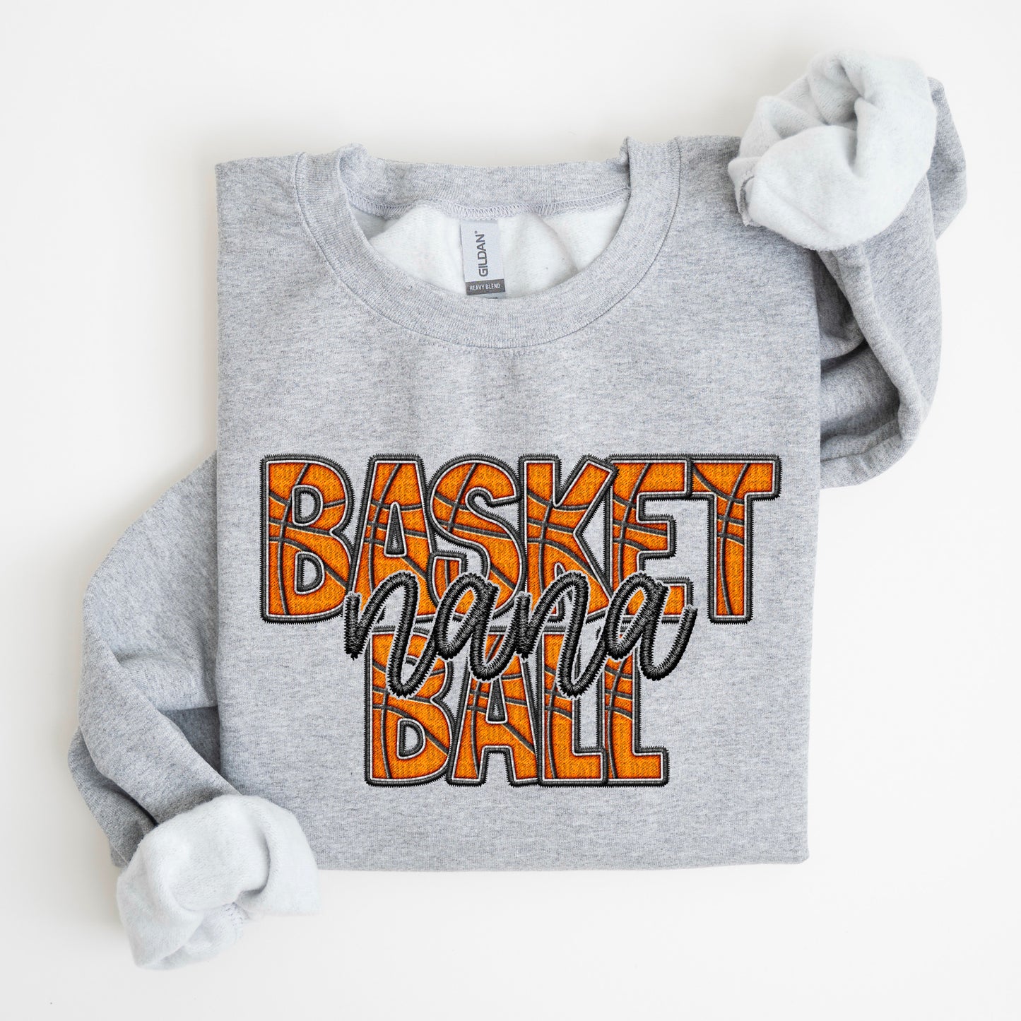 Faux Embroidery Basketball; Nana