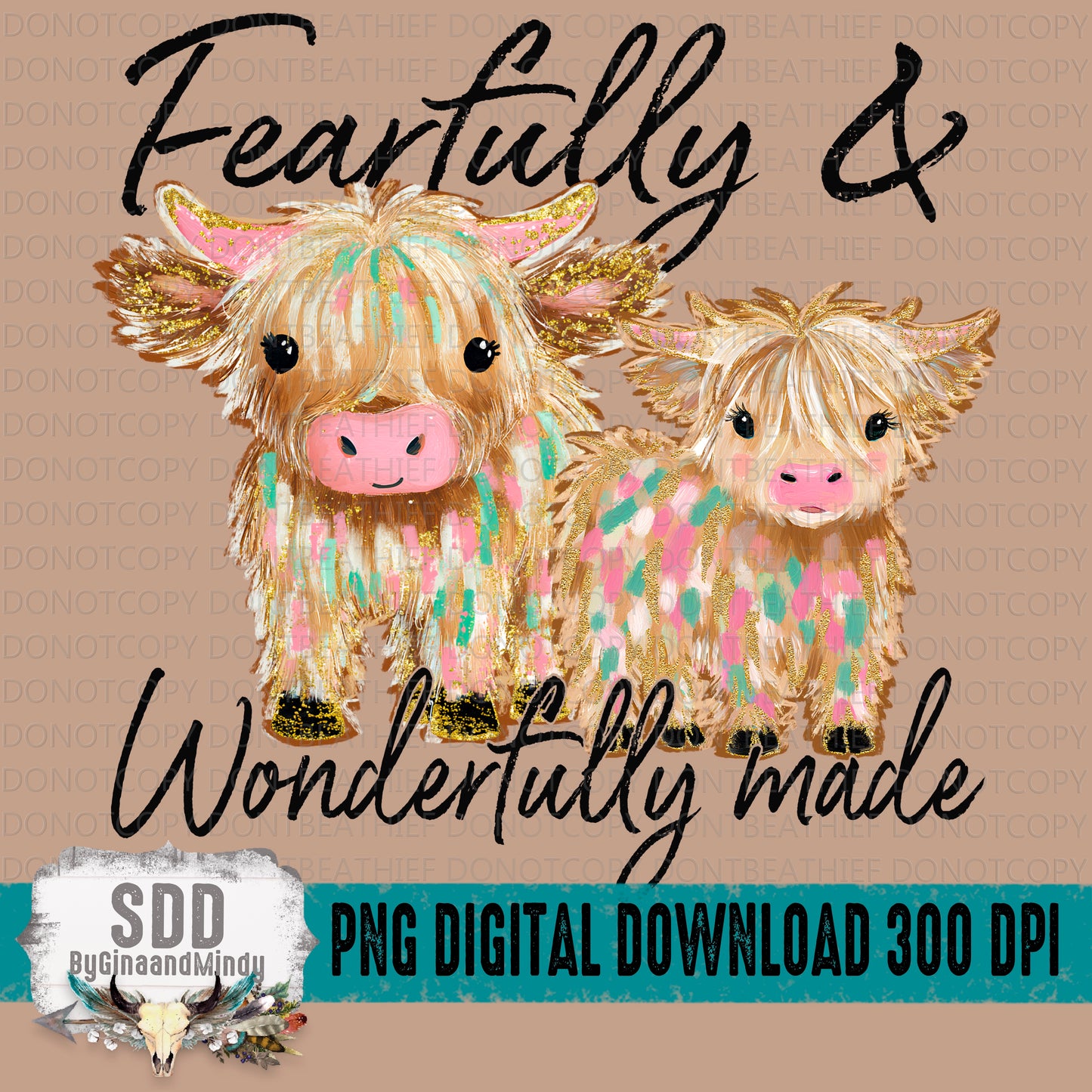 Fearfully & Wonderfully Made Highland Cows Bundle
