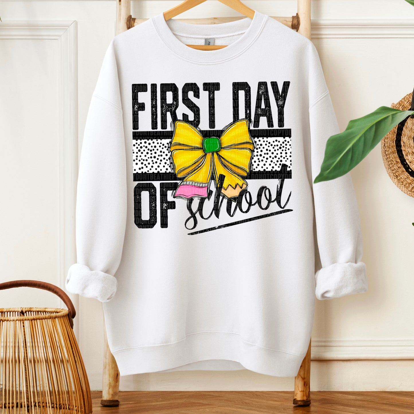 First Day of School Checkered