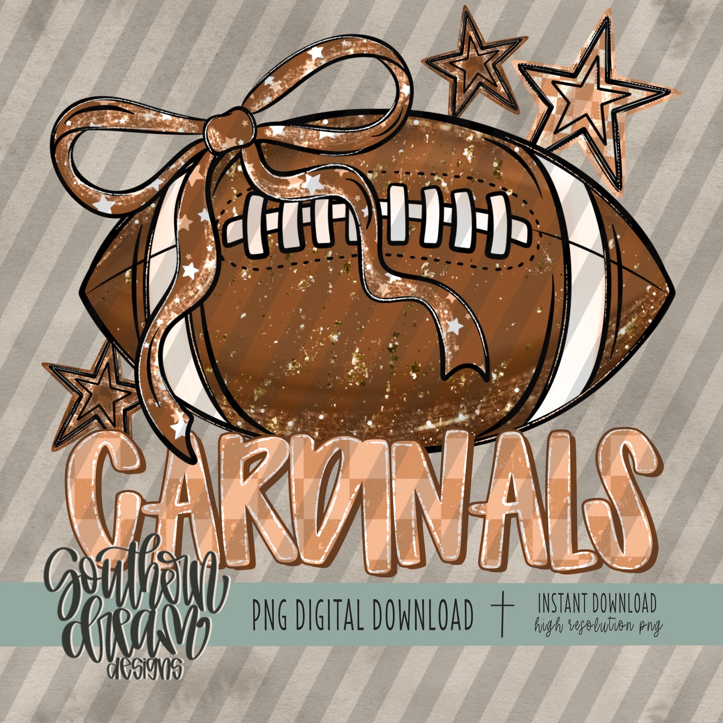 Coquette Football Mascot; CARDINALS