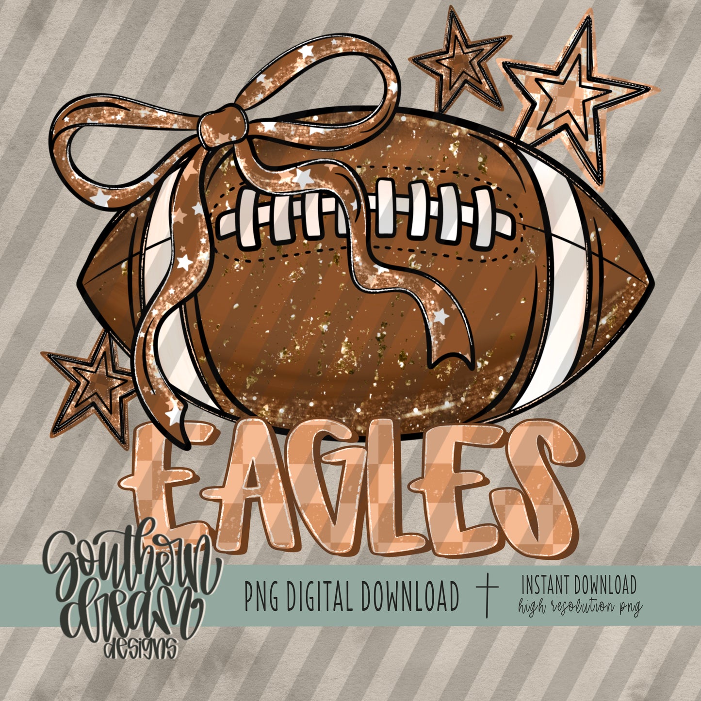 Coquette Football Mascot; EAGLES
