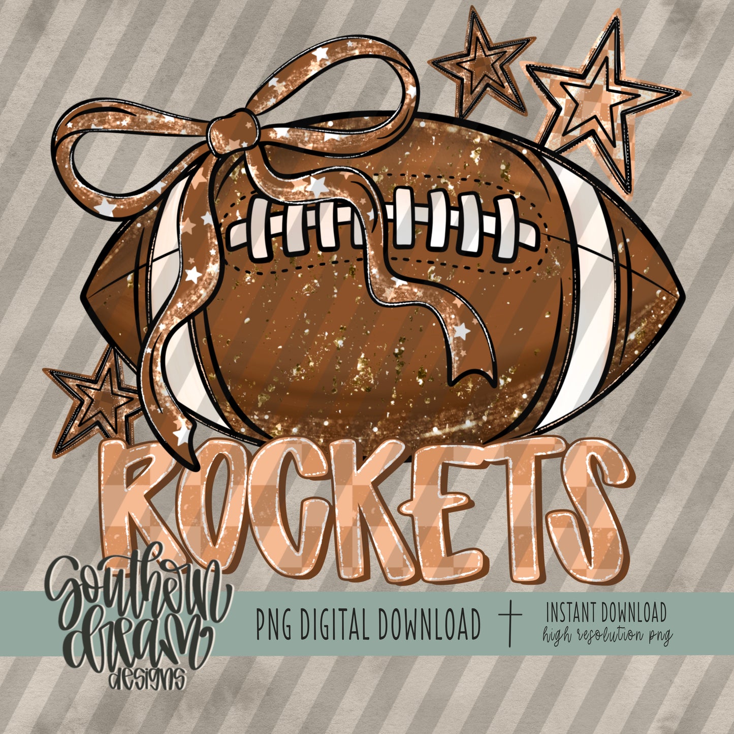 Coquette Football Mascot; ROCKETS