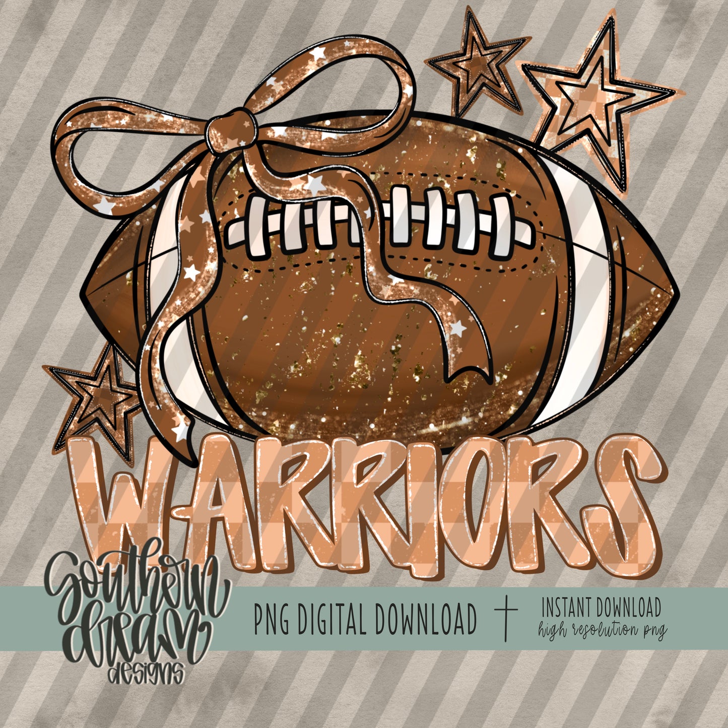 Coquette Football Mascot; WARRIORS