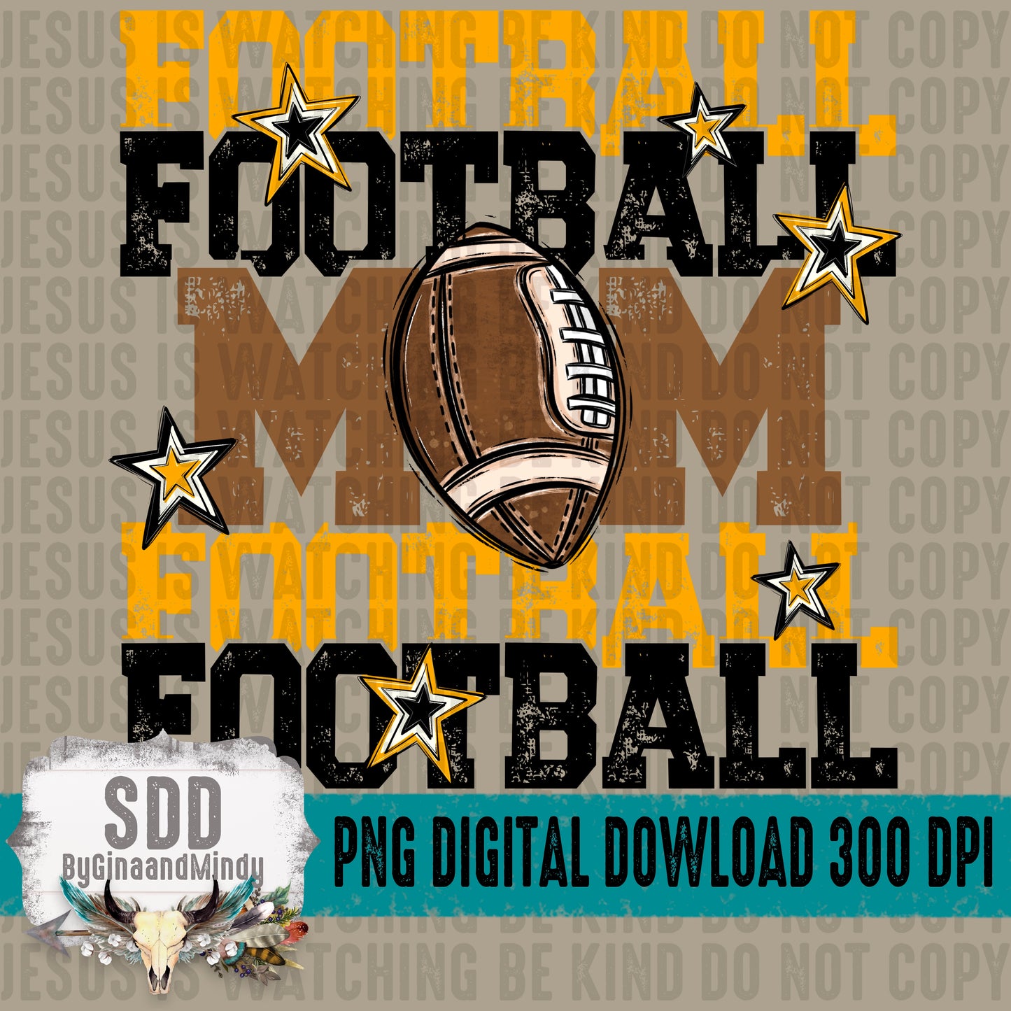 Football Mom Bundle; Black & Yellow Gold