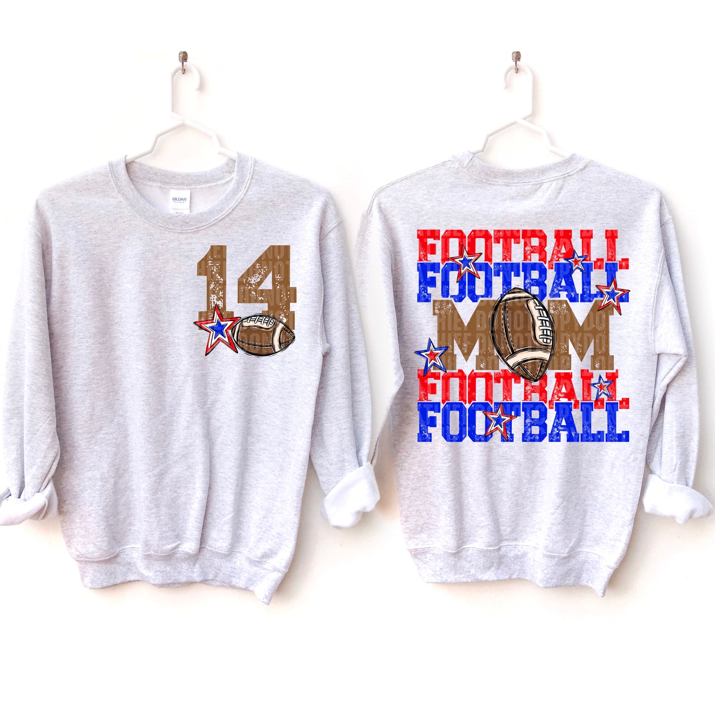 Football Mom Bundle; Royal Blue & Red