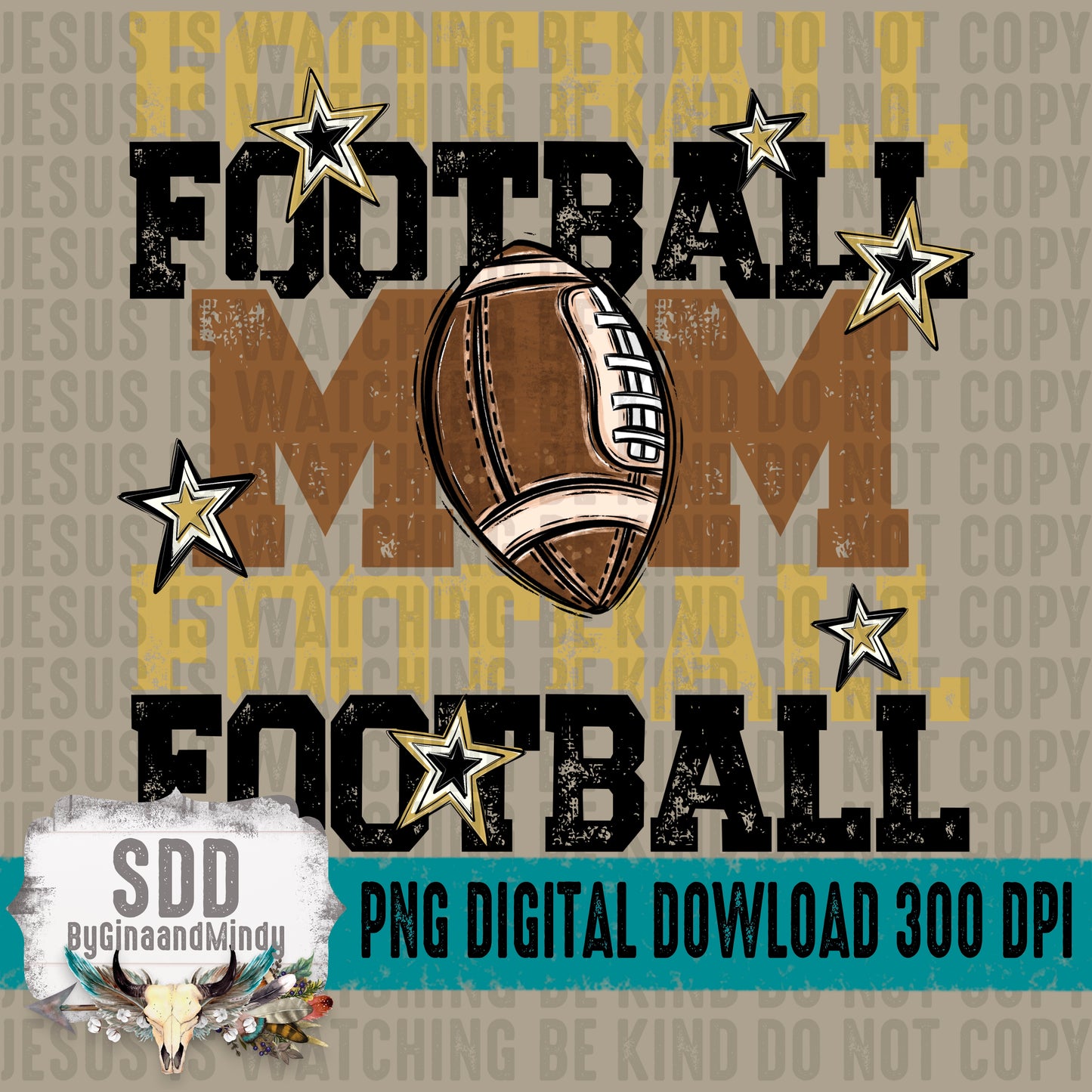 Football Mom Bundle; Black & Vegas Gold