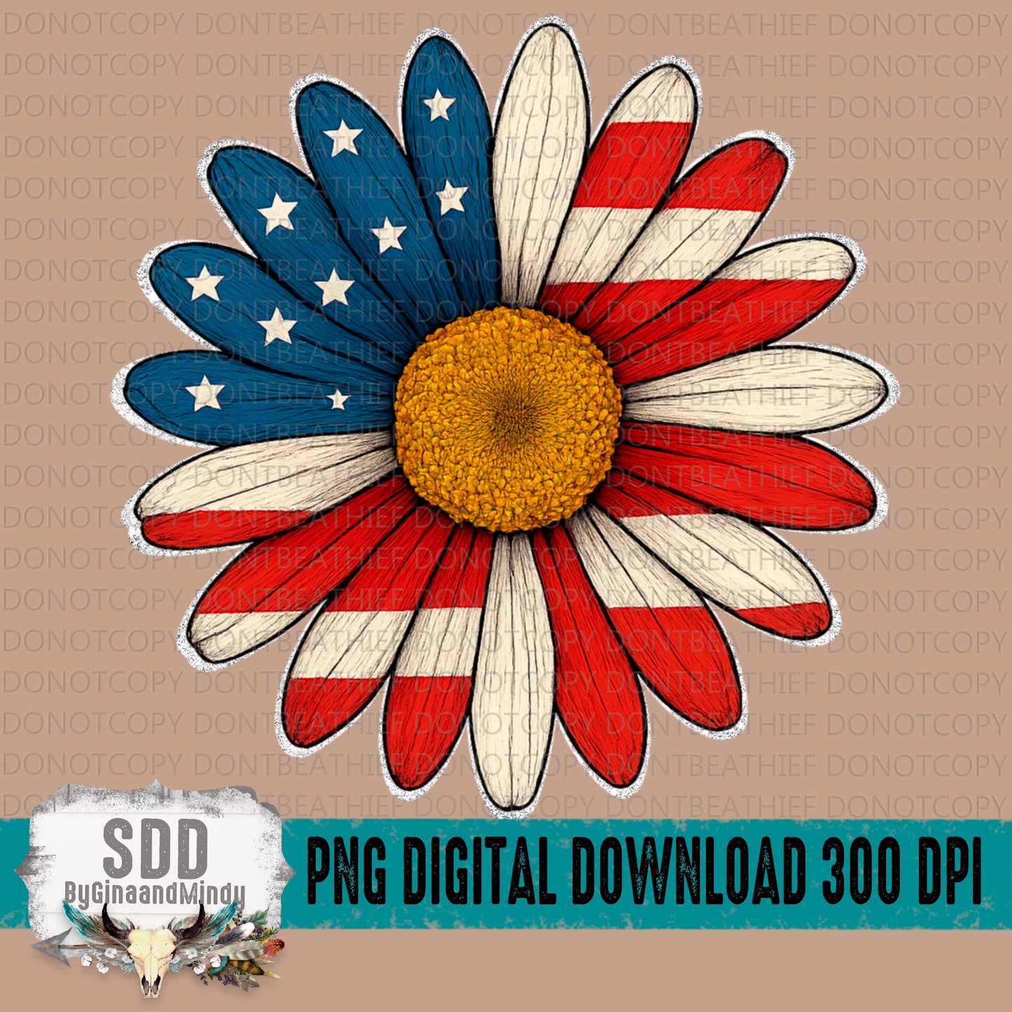 Patriotic Sunflower 2