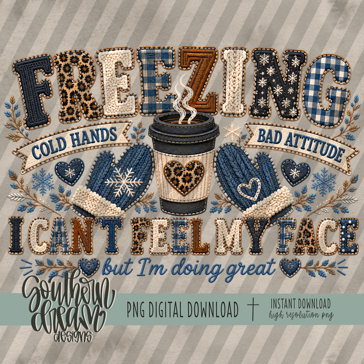 Freezing Faux Embroidery