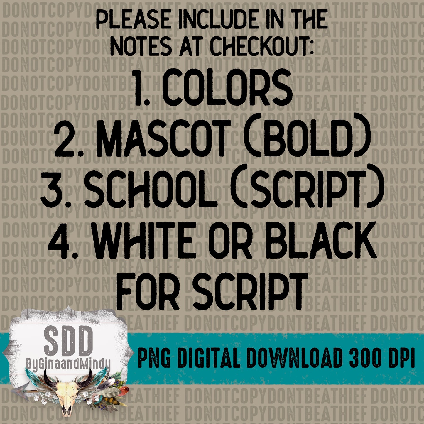 Custom School & Mascot Unisex Option