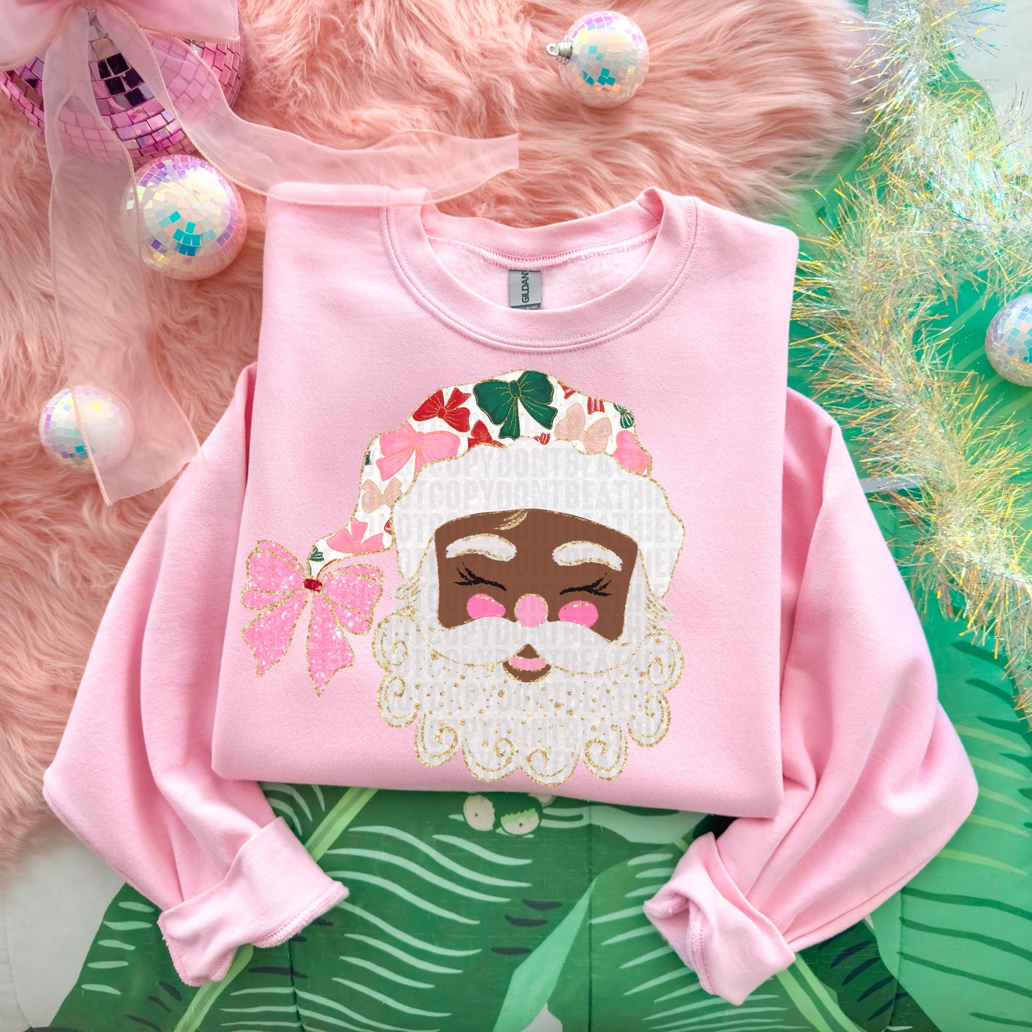 Glittered Up Santa; Dark Tone