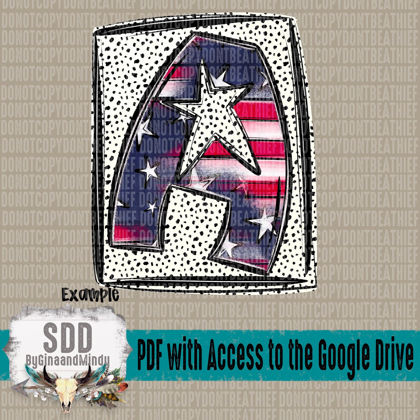 God Bless the USA Doodle Alpha Set (4 Sets Uppercase & Lowercase, 0-9, + Special Characters & 27 Elements)